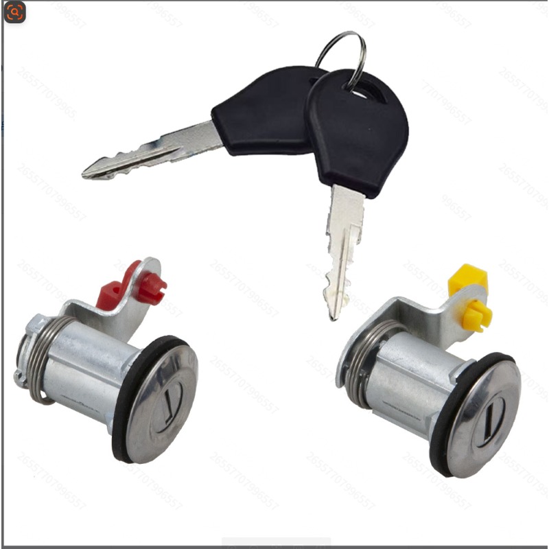 TEMU Car Door Lock Cylinder Set With Key For Navara D21 Hardbody Pickup 1986 1987 1988 1989 1990-1998 80600-01g25, 80601-01g25
