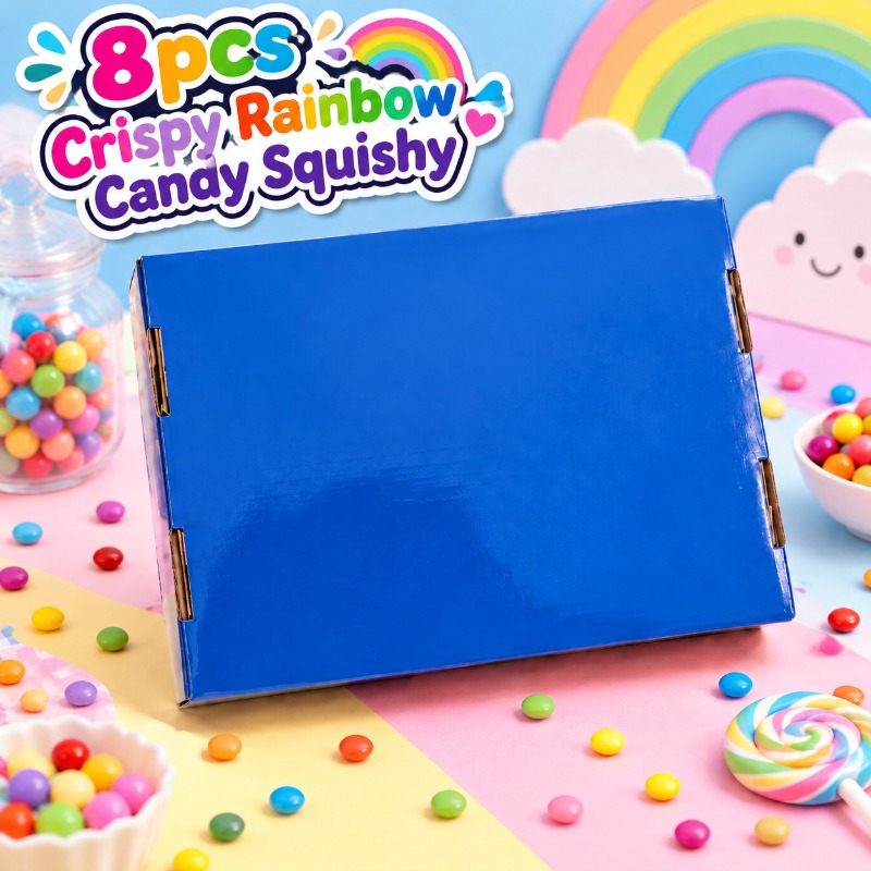 TEMU Crispy Squeezable , Crunchy Macaron, Realistic Chocolate, Relax Squeezing Toy