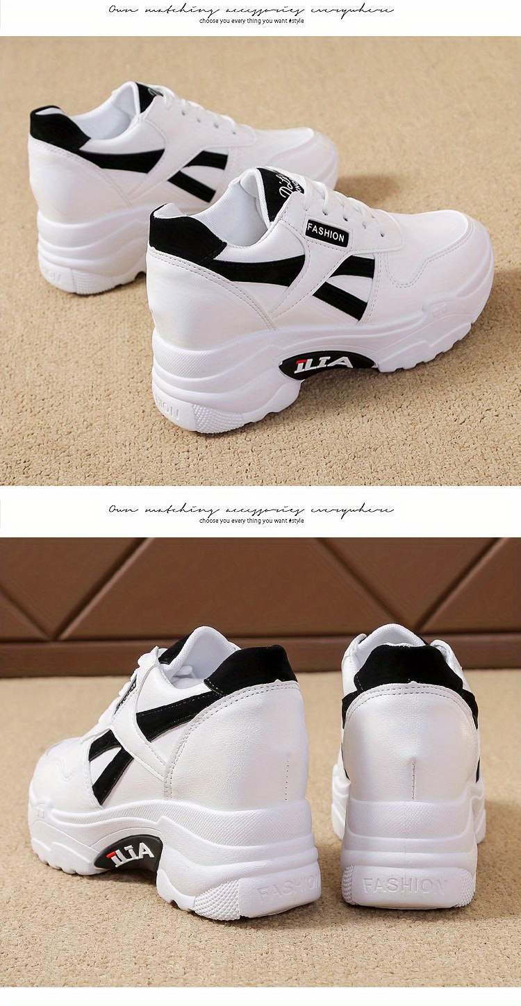 Nuevas Zapatillas Deportivas Casuales de Primavera con Suela Gruesa y Transpirables para Mujer, Perfectas para Looks de Moda
