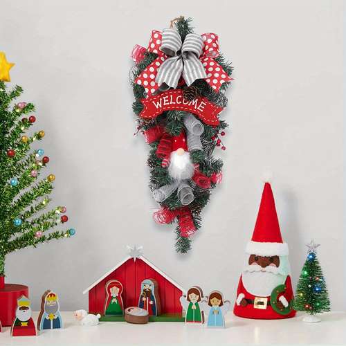 Guirlande De Noël Verte 10 M - Décoration Moelleuse Pour Sapin, Escalier, Intérieur/Extérieur