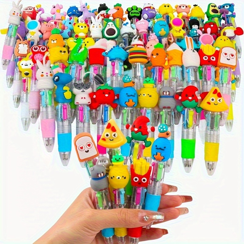 30 cute and adorable retractable ballpoint pens with ergonomic round bodies medium nib pvc material   cartoon designs   and office supplies office supplies   design pvc ballpoint pens cute stationery Product details 7