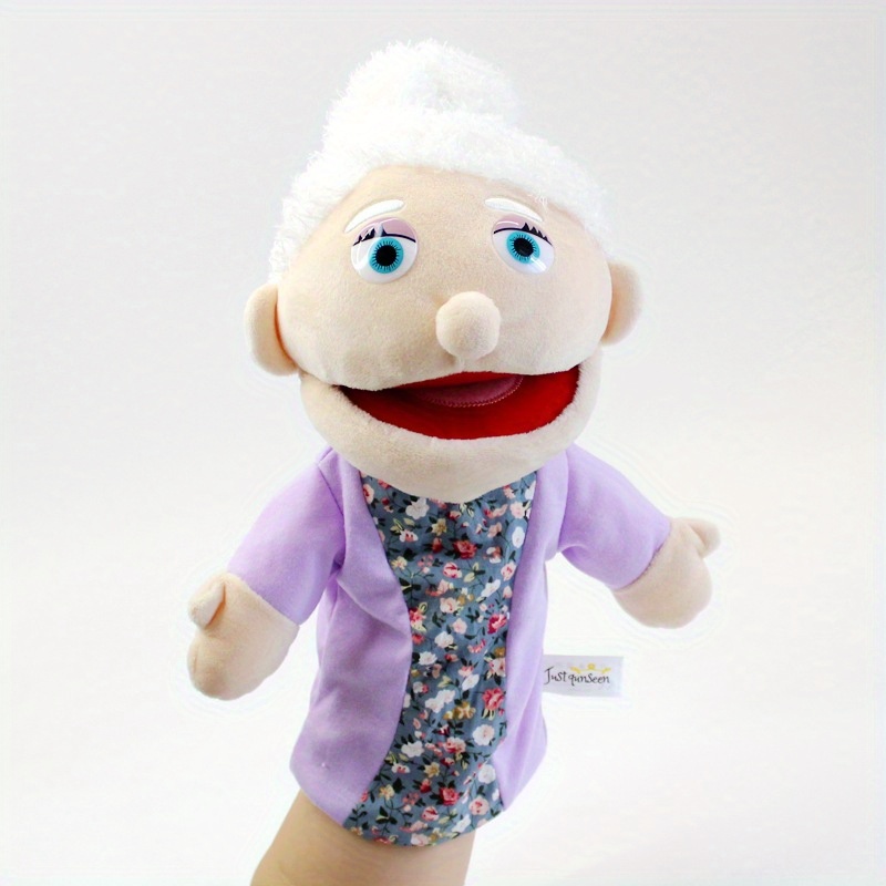 2pcs Happy Family Hand Puppet Plush Toy Rich Characters for Storytelling Fun