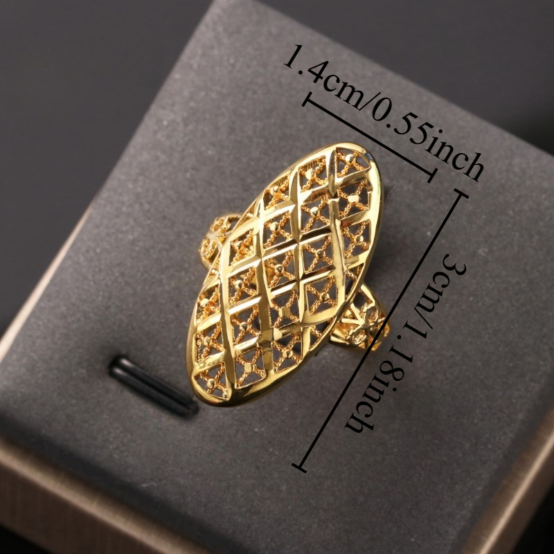 Women's Vintage Marquise Shape Lattice Ring