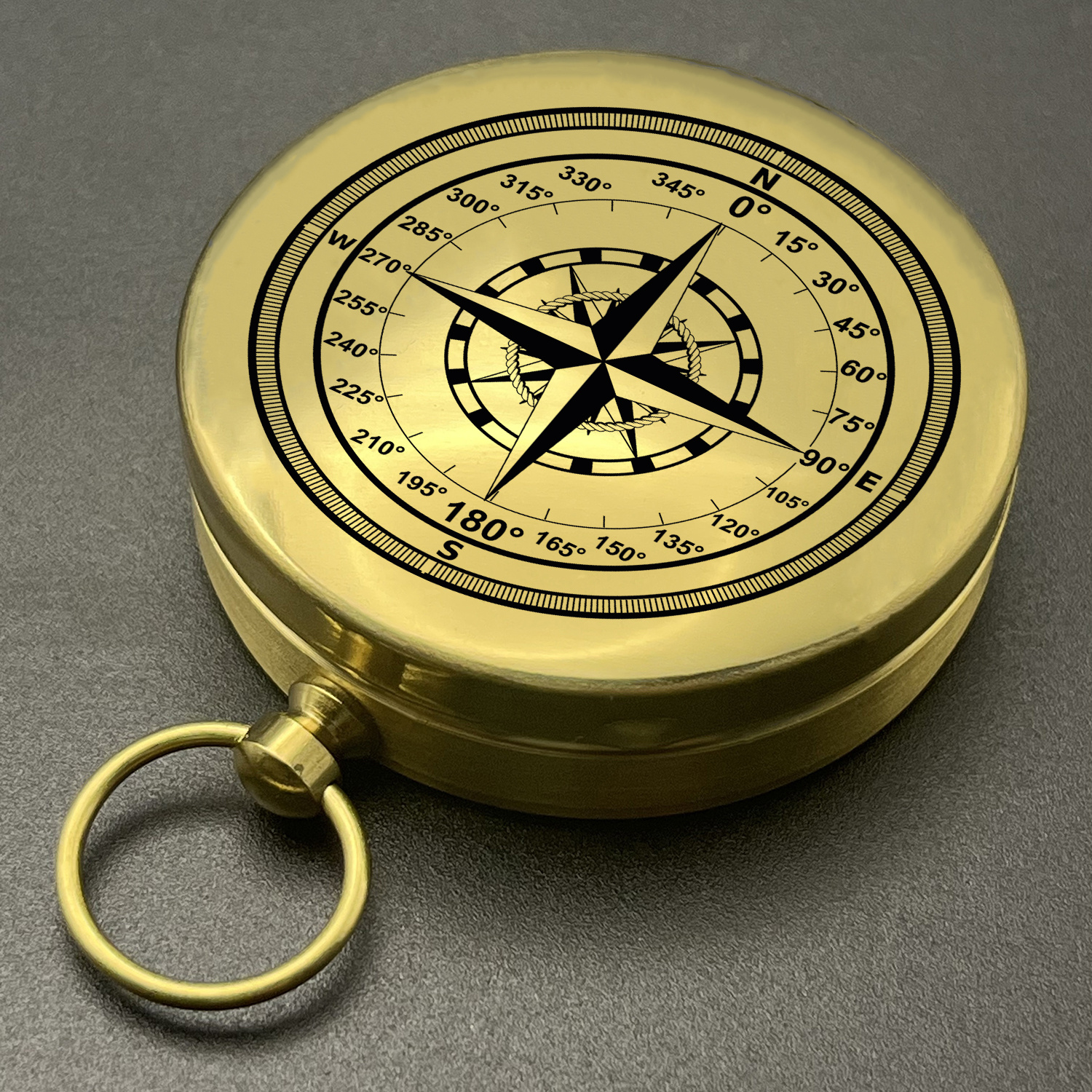 TEMU 1pc, "compass"design, Compass, Classic Camping Compass, Portable And Durable, The For Gifts