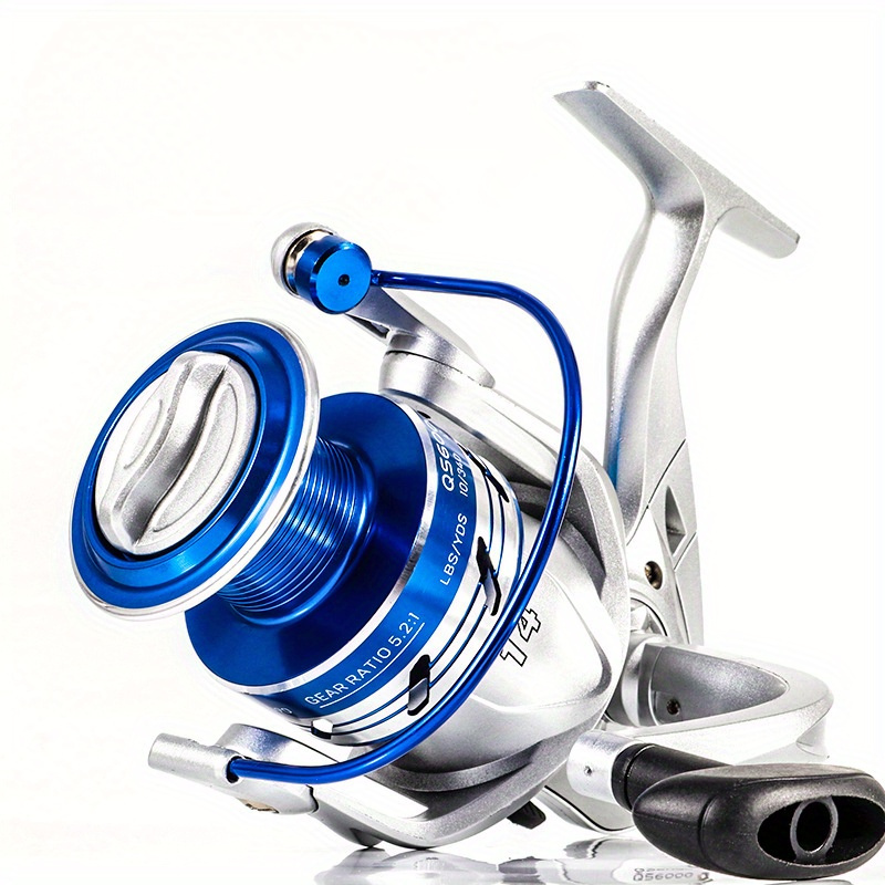 

Fishing Reel, Stainless Steel & Abs Construction, 6.2:1 Gear , 4.7-7kg Drag, With Smooth Bearing System, For Saltwater & Freshwater