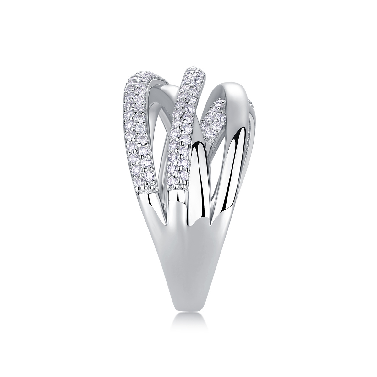 Couple's Moissanite Wedding Rings, Luxurious 925 Silver