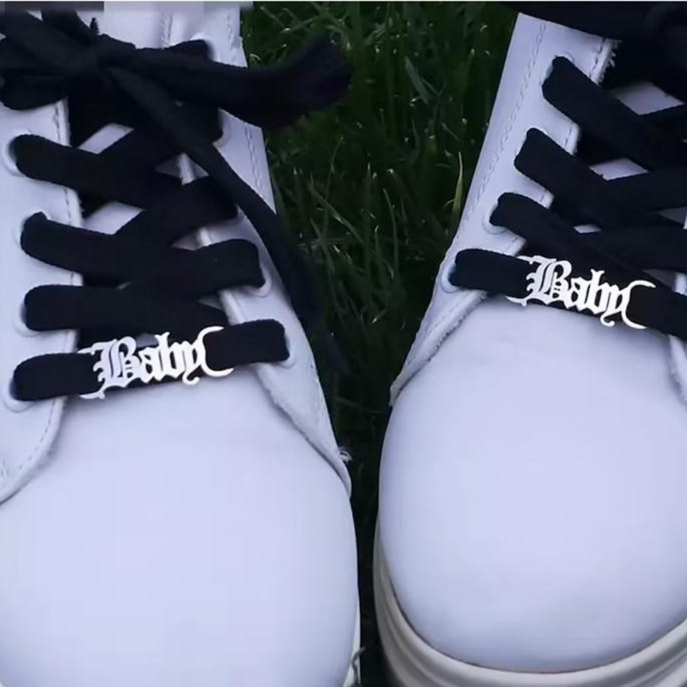 golden silvery personalized name shoe tag customized name Temu