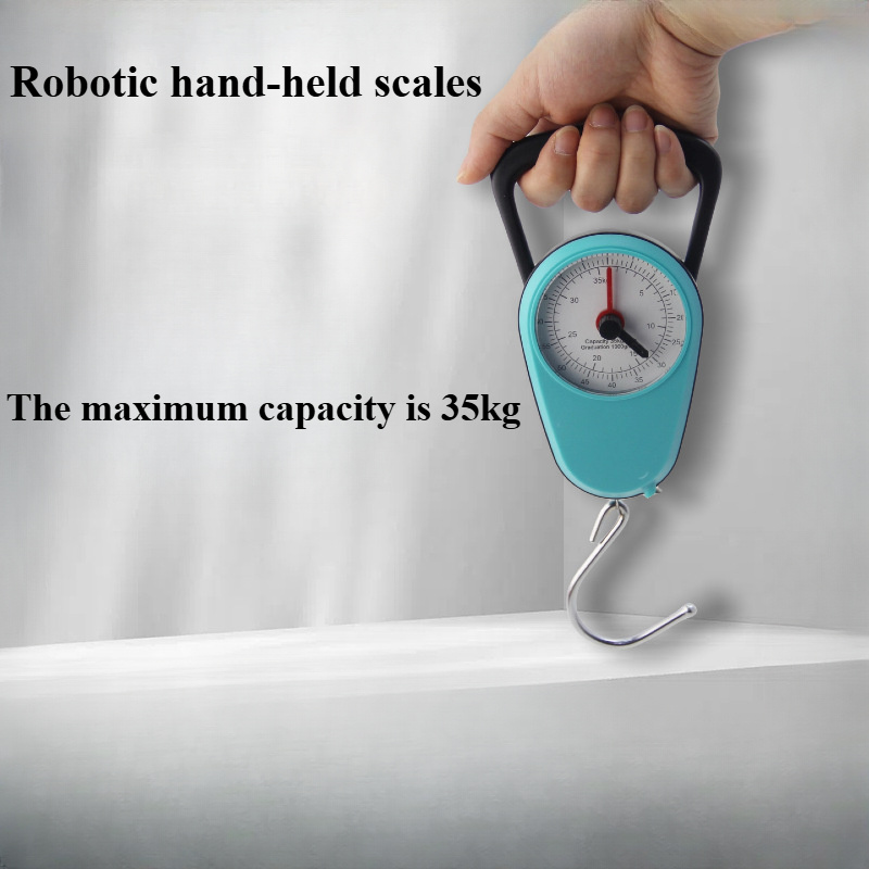 

High-precision Portable Mechanical Luggage Scale With Nylon Handle - Compact Handheld Design For Weighing, Ideal For Use