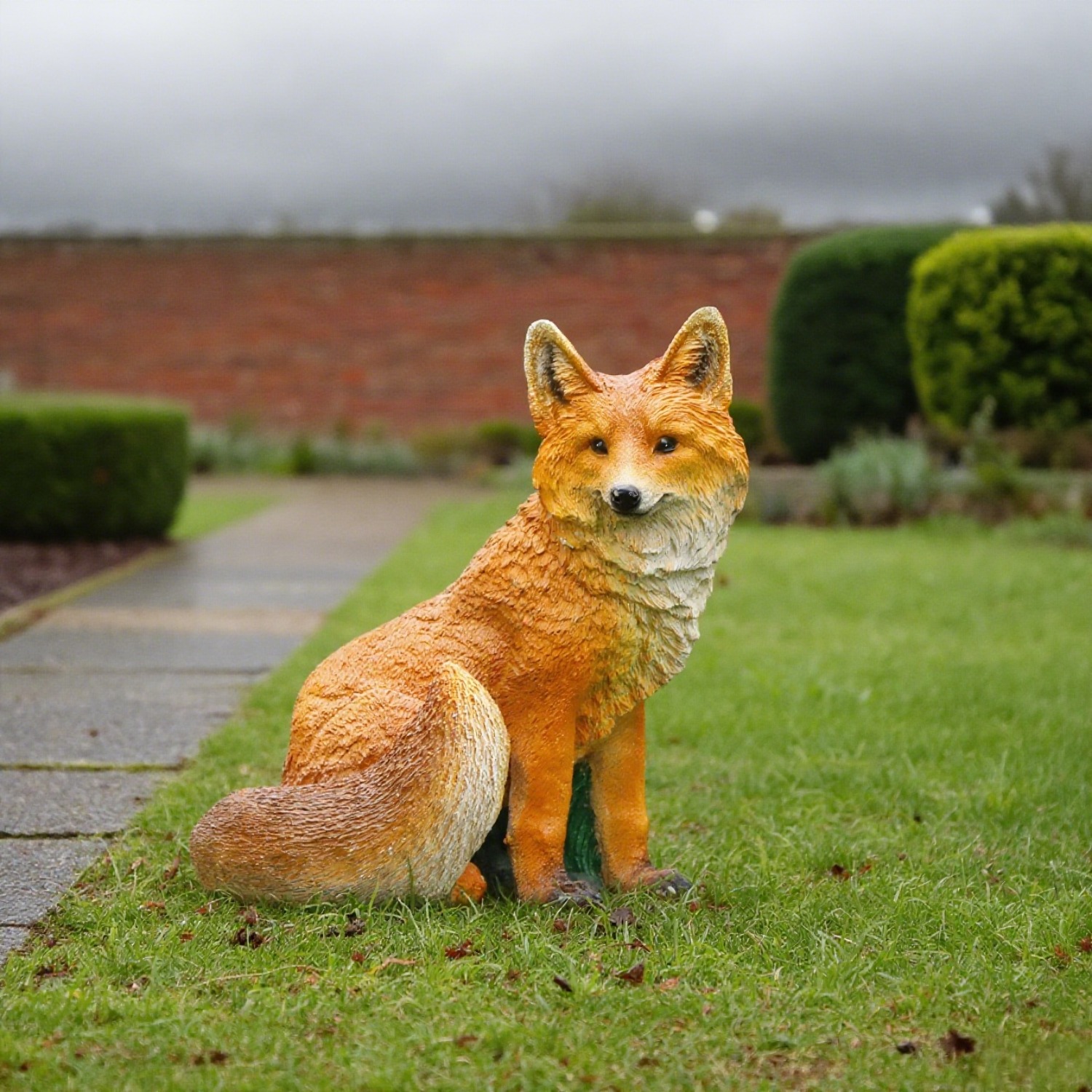 1pc realistic fox statue vibrant sitting fox sculpture - Temu Cyprus