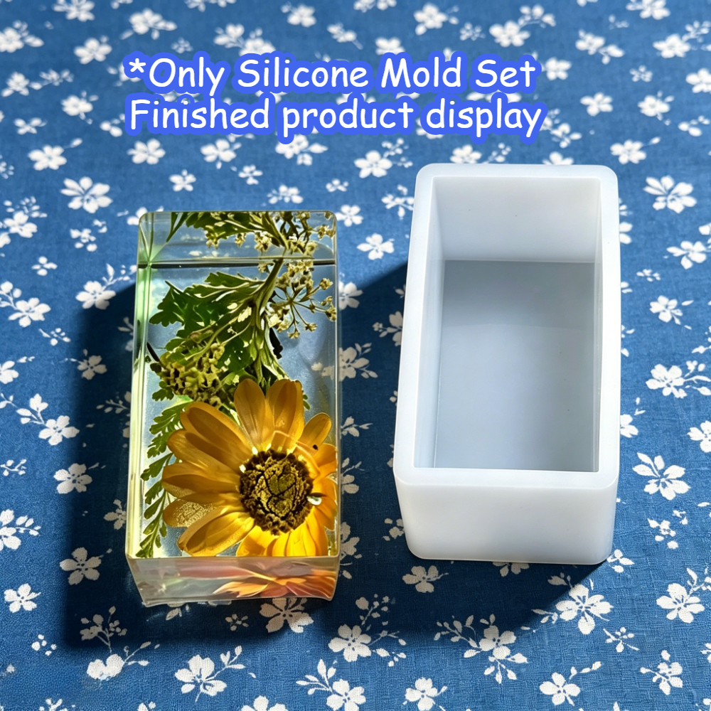 TEMU Rectangular Resin Silicone Mold, Epoxy Casting Mold, Insect And Flower Specimens, Handmade Enthusiast Gift, Home Decor Item, And Graduation