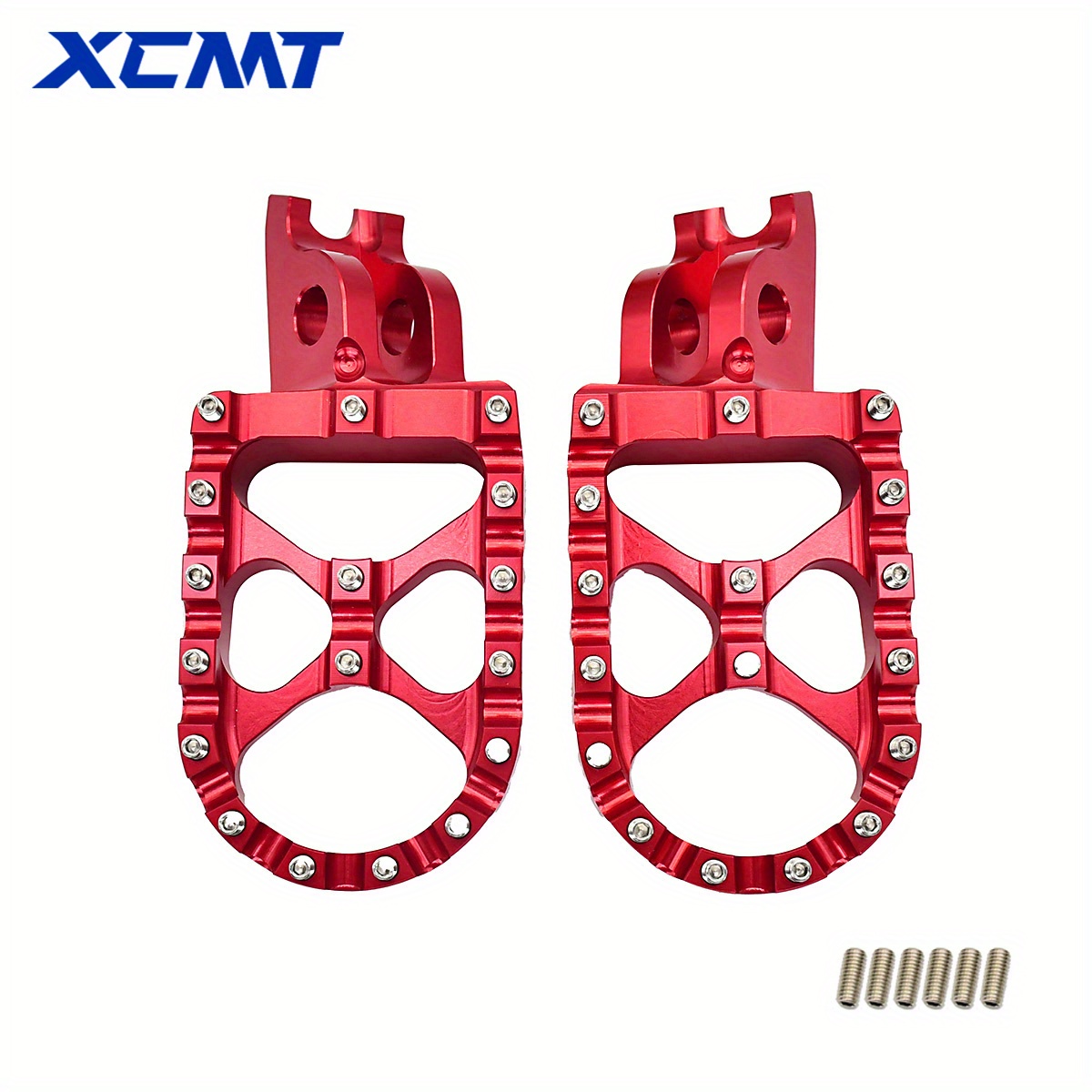TEMU Motorcycle Cnc Foot Pegs Rests Pedals Footpegs Fit For Cr Crf 150r 250r 450r 250rx 450rx 250f 450l Mx Dirt Bike