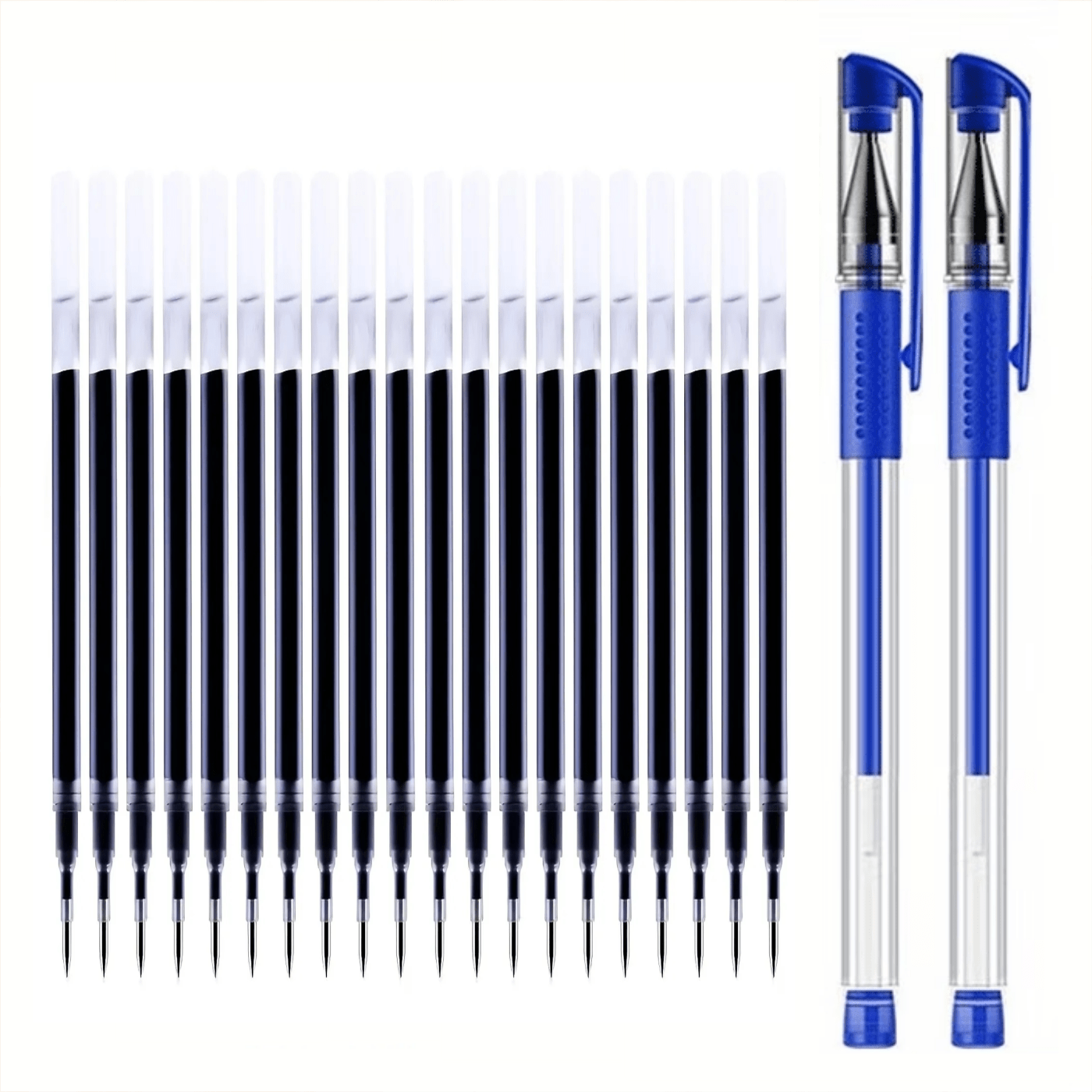 22pcs high capacity gel pen set 0 5mm fine point black blue ink ballpoint pen comfortable   drying smooth writing ideal for note taking and writing   and school supplies an   for birthday gifts