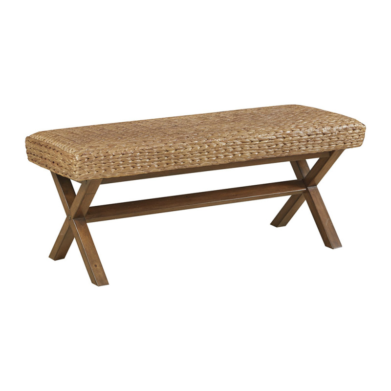 Lightweight and Durable Outdoor Bench for Patio or Garden - Rustic Brown - Easy Assembly Weather-Resistant Design 60-Inch Length, Easy to Assemble