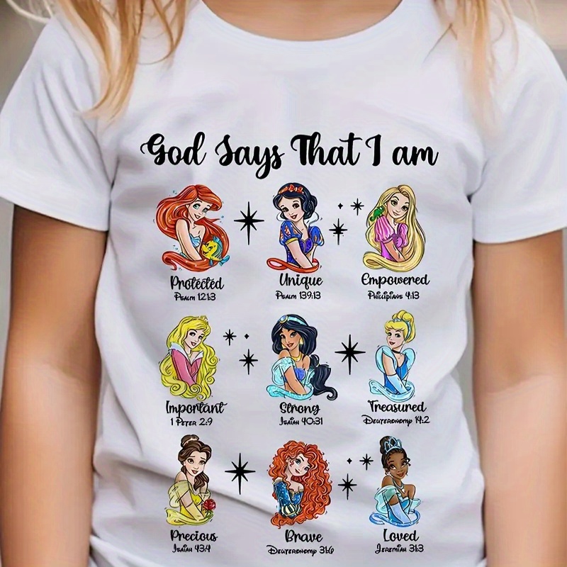God Says I Am" Inspirational Princess Series Youngsters' T-Shirt