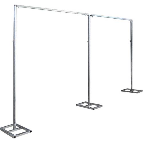 10x20ft backdrop support wedding arch party backdrop support pipe set curtain structure sturdy square metal arch frame for wedding celebrations photography and baby showers