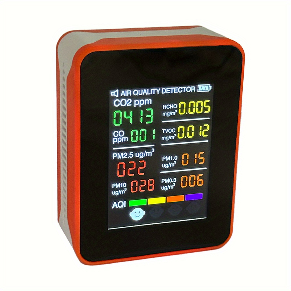 Luftqualitäts Monitor - CO2 Detektor Für Innenräume Mit Echtzeit-Anzeige