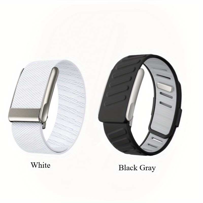2 pièces Bracelet Réglable en Silicone Liquide/Nylon pour Whoop 5.0, Style Mixte - Polyvalent Fitness/Natation/Extérieur/Décontracté, Accessoire Sport & Loisir Unisexe