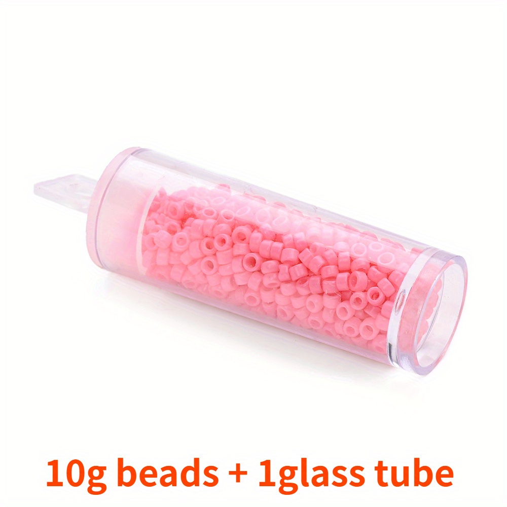 10g 3mm Colorful Glass Seed Beads for Jewelry Making
