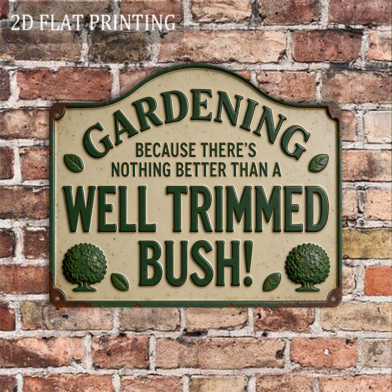 TEMU Gifts Suitable For 2d Flat Print 1pc Retro Style Wooden Decorative Sign, Gardening Humor English Text Decorative Sign, Garden Fun Theme Wall
