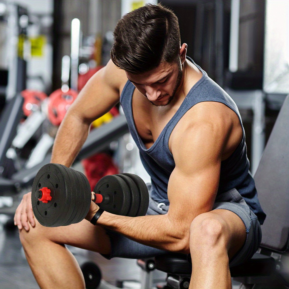 Verstelbare halter- en barbellset van 20 kg (2-in-1)