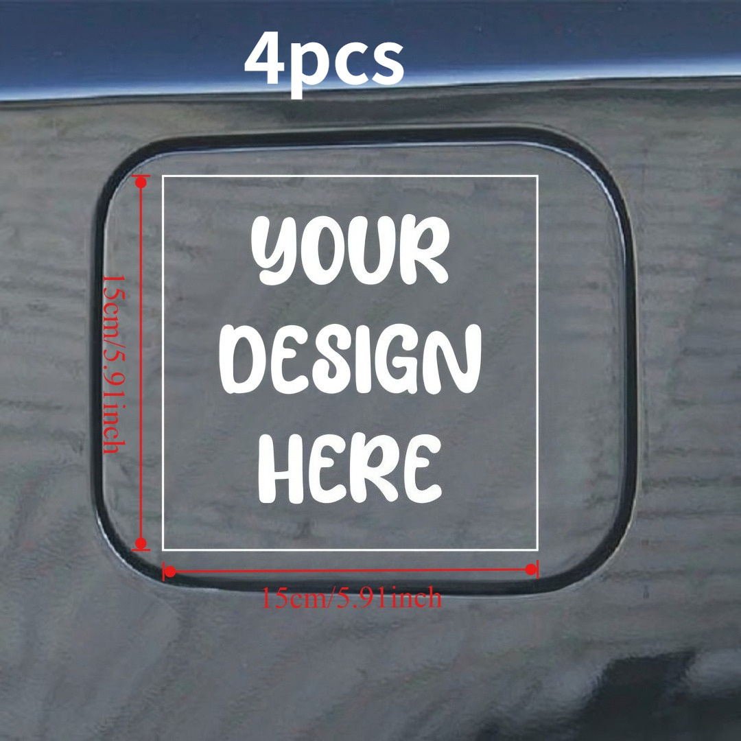 TEMU Custom Uv Stickers, 2/4pcs 10cm/15cm/20cm/25cm Uv Transfer Adhesive Paper, Perfect For Vehicles, Laptops, And Windows, Specifically Designed For