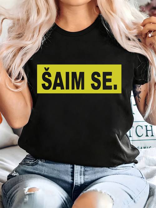 plus size aim size t shirt for women letter print short sleeve round neck casual top in sizes 0 8xl summer and spring womens casual wear plus size apparel