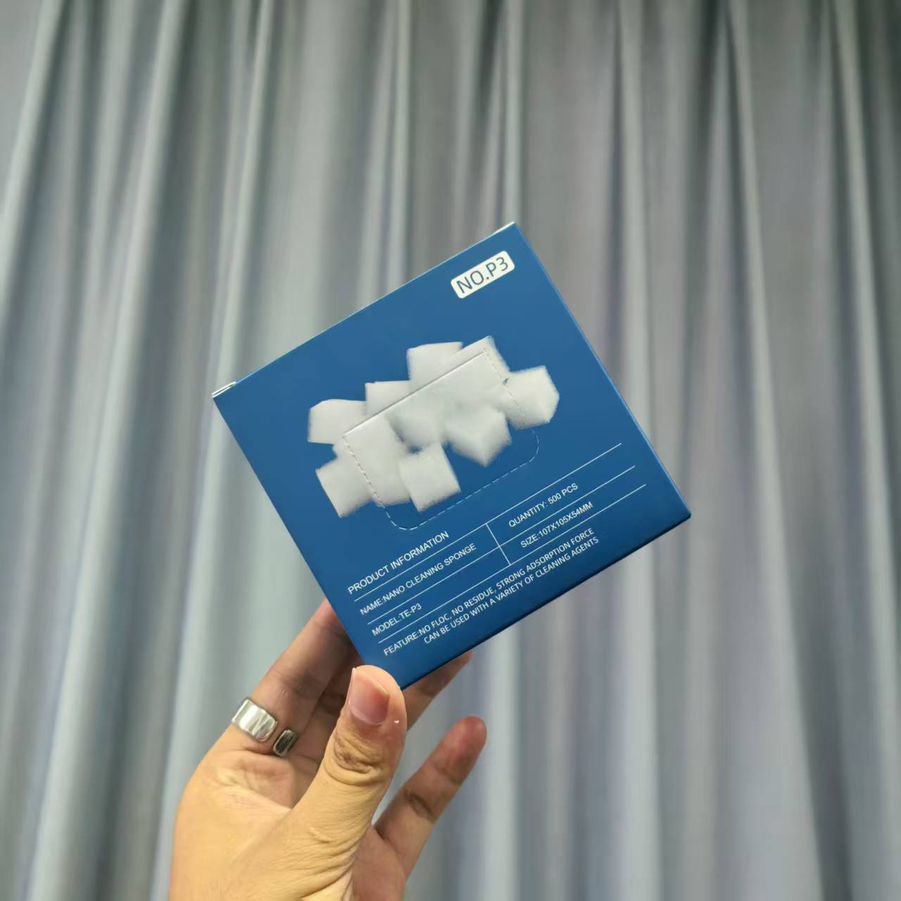 Image of 500pcs Nano Cleaning Sponge Set, High-density Cleaning Blocks For Screens And Motherboard Chips, Non-charging, For Electronic Device Maintenance, Removes Oca Glue, Cleaning