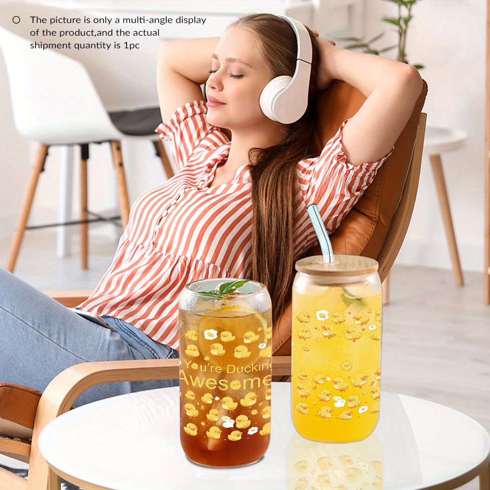 oversized wine glass decoration Bevvee Cheers to 1 Year 1st Anniversary Gifts Stem Less Wine Glass, 17 oz