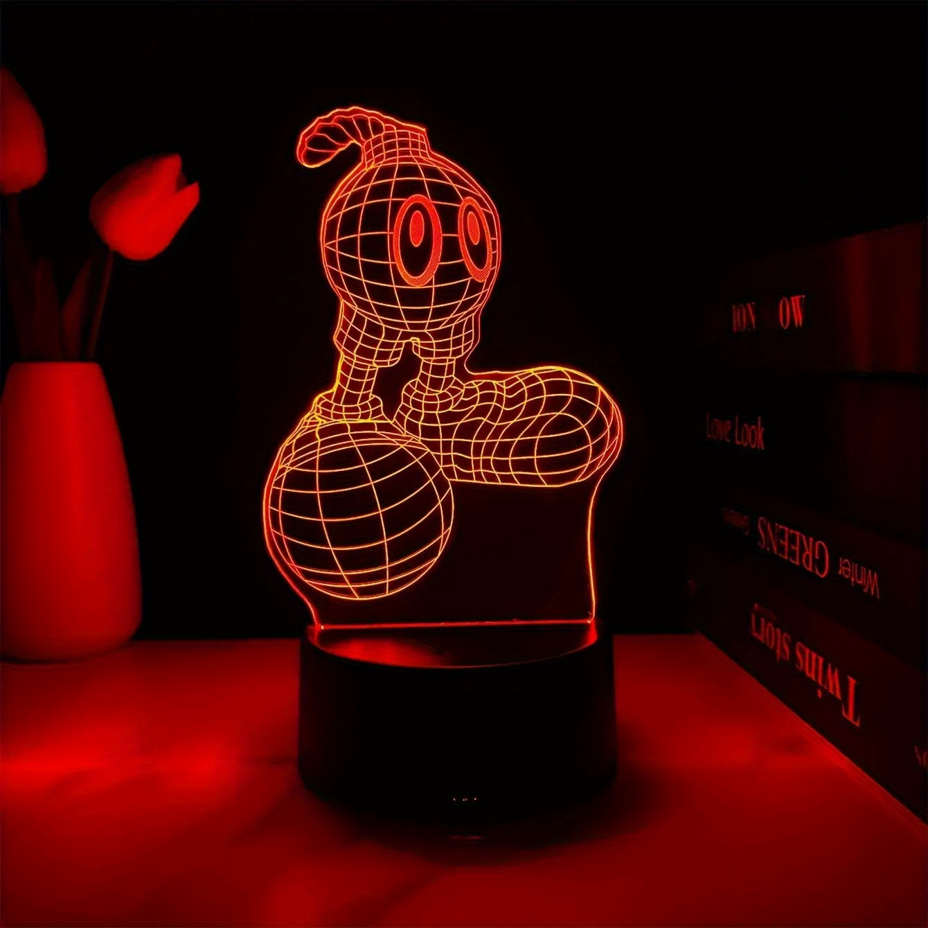 modern 3d cartoon night light desk lamp usb powered 7   switch plastic tabletop   for bedroom study gaming room ideal holiday birthday gift desk lamp for office study room lighting   design durable plastic Product details 8