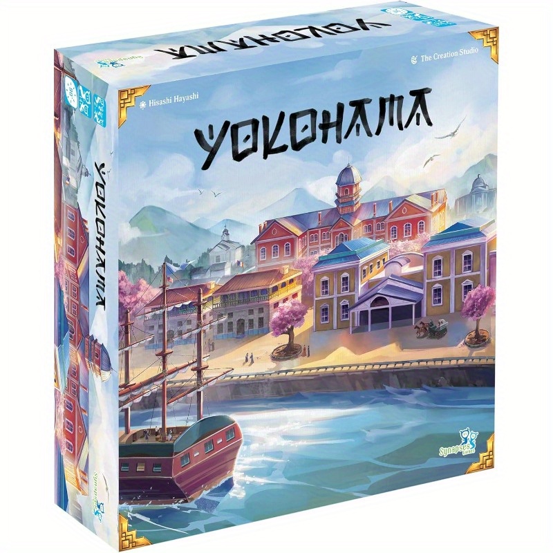 Yokohama Strategy Board Game Worker Placement Set in Japan 2 to 4 Players 90 Minutes Ages 14+
