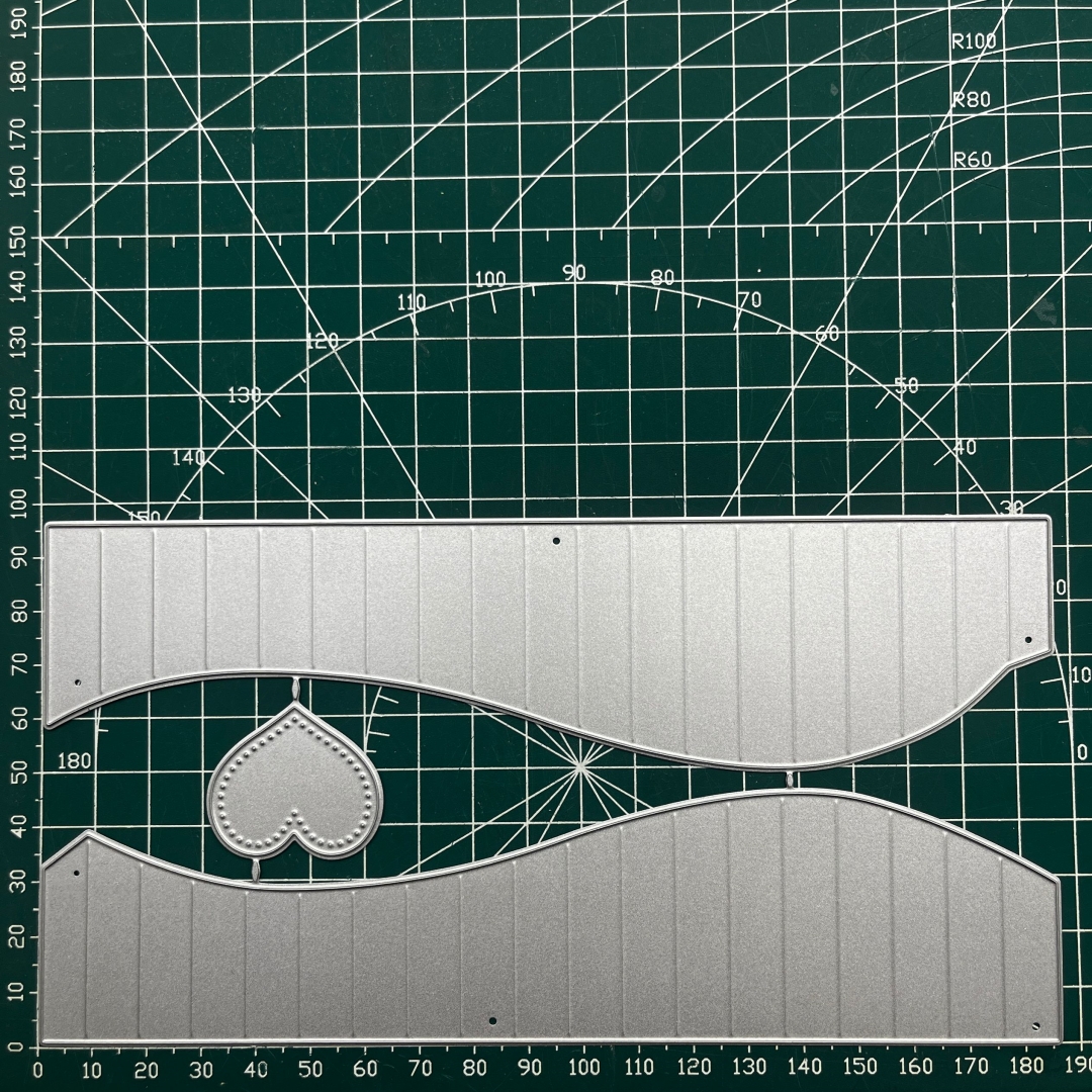Image of Crafts Metal Template Mold, Folding Cutting Mold, Heart Shape, , Photo Album, Paper Card, Embossed Crafts