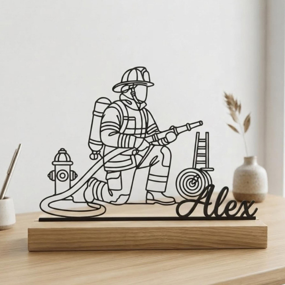 TEMU [Plaques décoratives] 1 pièce Ornement de bureau personnalisé en métal pour , plaque avec nom personnalisé et en bois, cadeau unique pour , ,