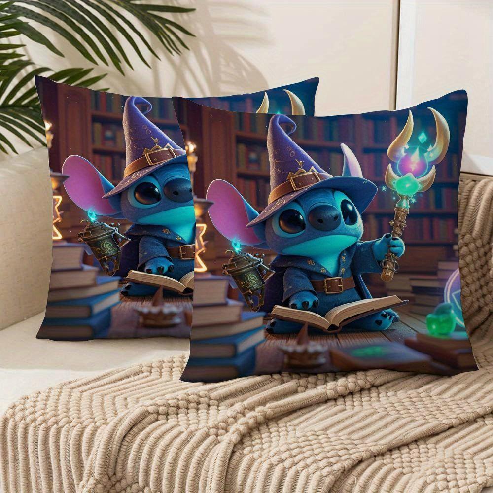 2 pack     witch hat cushion covers 18x18 inch modern decorative pillowcases for sofa living room and outdoor use for halloween details 0