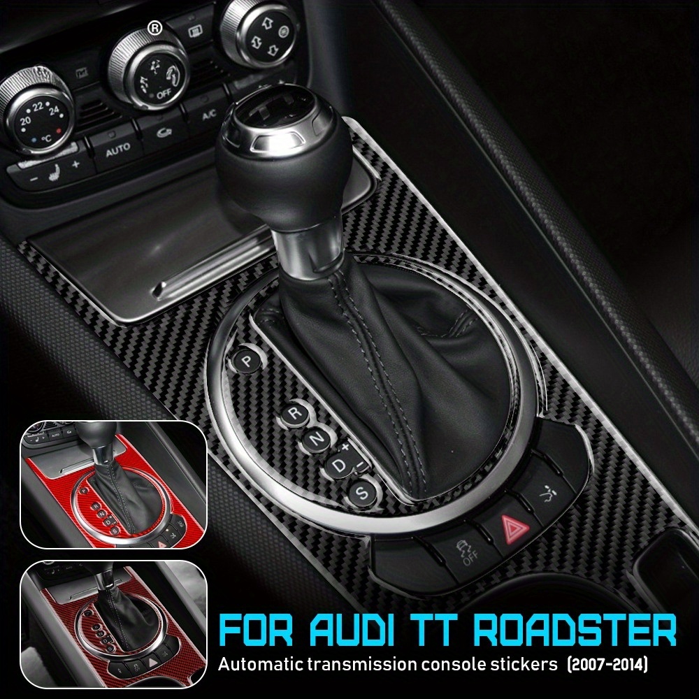 real carbon fiber material 2pcs set for   tt 2007 2014 center console shift panel carbon   real carbon fiber automotive modification part car interior upgrade