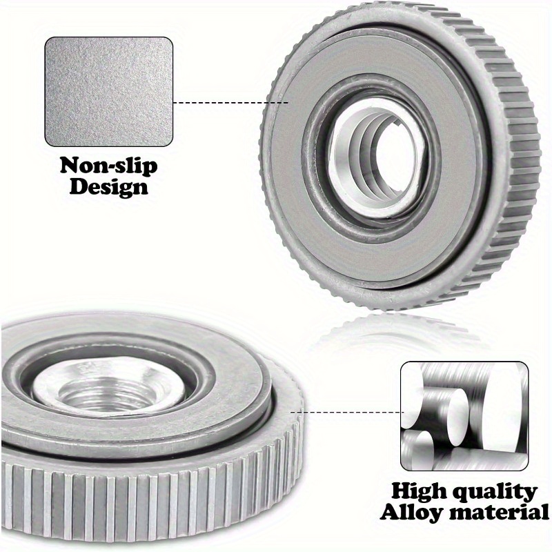Image of Ctdmj-2 M14 Angle Grinder Quick Clamping Nut, M14 Quick Clamping Nut, Flexible Clamping Nut, Angle Grinder Flange Nut, Sanding Disc Replacement No Operation Required, M14