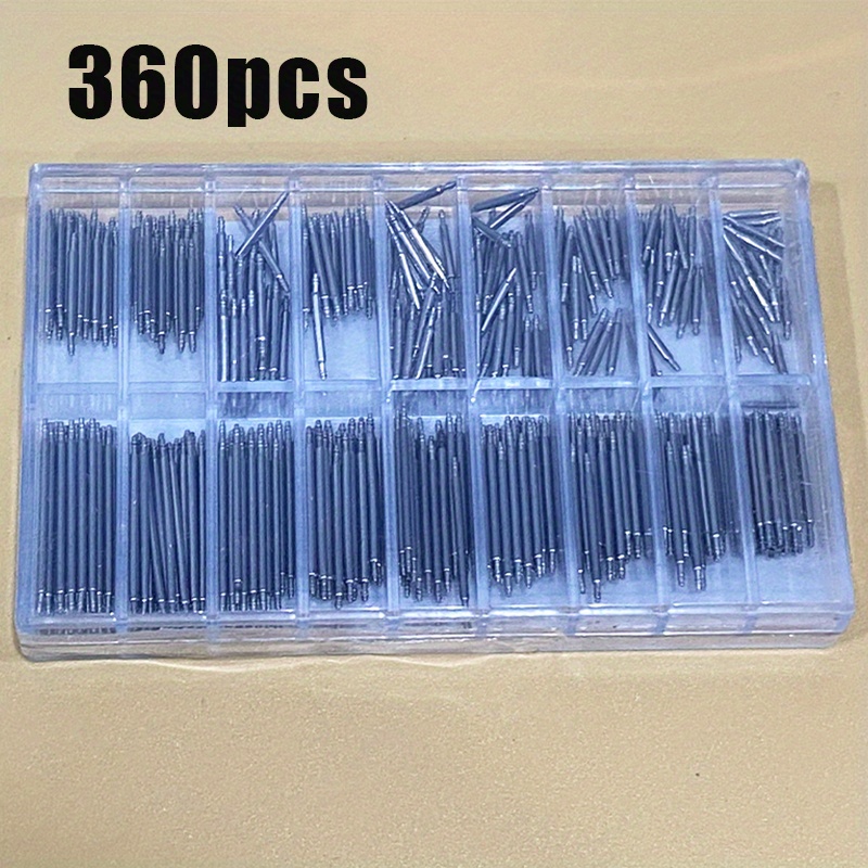 1 Set Watch Repair Tool Kit With Spring Bars/pins, Professional Watchband Link Remover, Replacement Additions For Home/workshop Use, Silvery