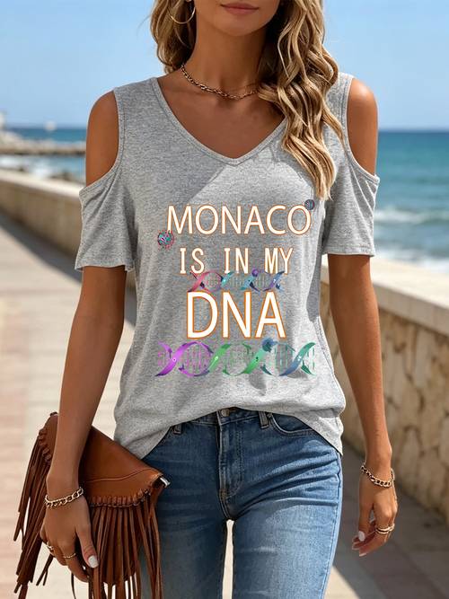 item picture v neck off shoulder t shirt with heart pattern print unique short sleeve v neck top fashionable womens versatile casual short sleeve top for spring summer