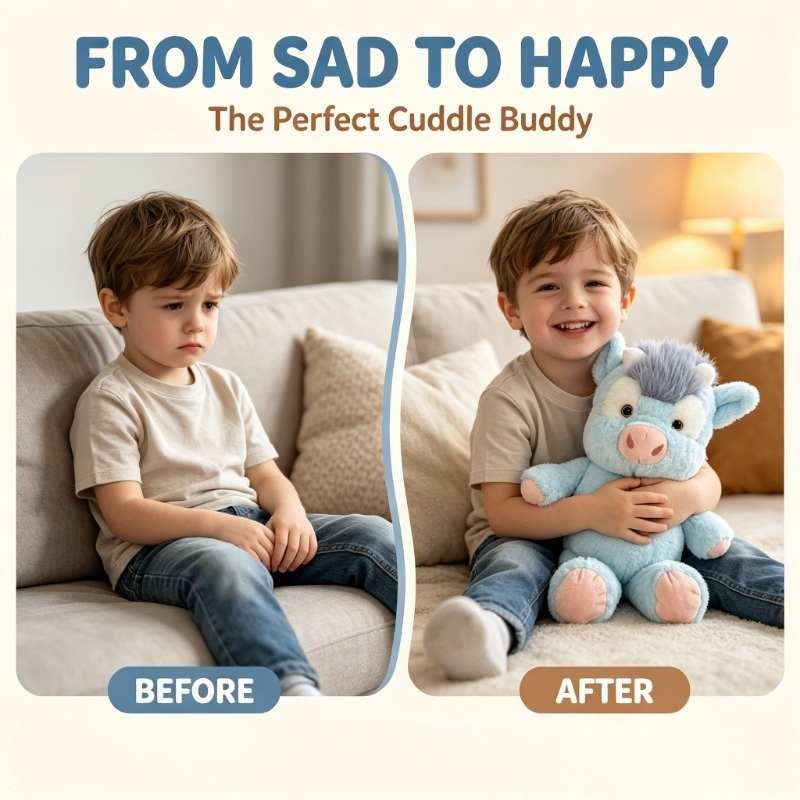 Cute Running Cow Plush Doll, Soft Adorable Design