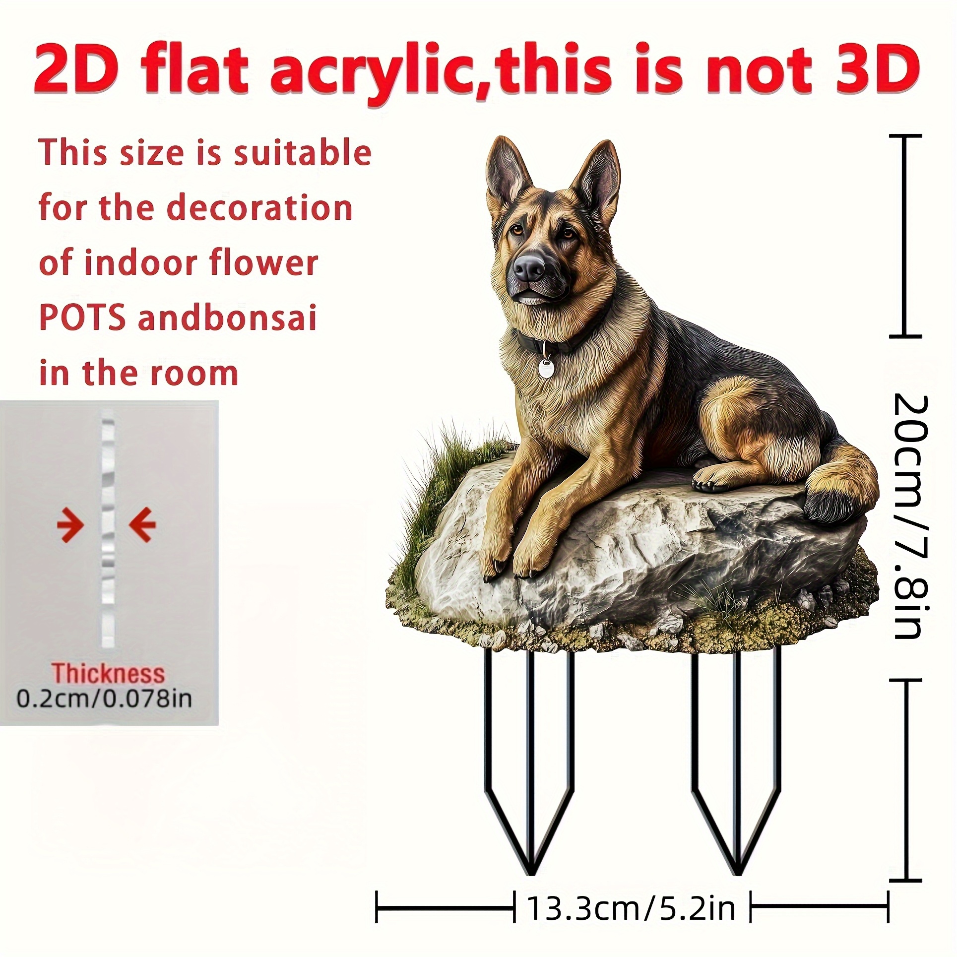 TEMU 2d Flat 2d Flat 2d Flat 2d Flat 2d Flat Printing Acrylic Artistic Large Plastic German Shepherd Garden Stake No Battery Required TEMU 2d Flat 2d Flat 2d Flat 2d Flat 2d Flat Printing Acrylic Artistic Large Plastic German Shepherd Garden Stake No Battery Required