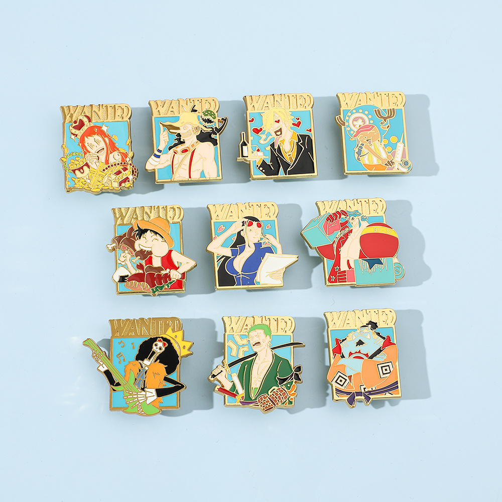 10pcs anime robin broochs cute enamel - Temu