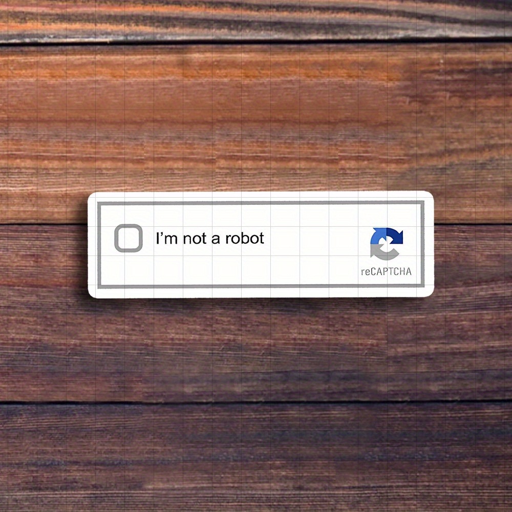 Image of 3-inch " A Robot" Vinyl Sticker - Suitable For Box, For Coders, Tech Humor Meme Decal For Laptops, Water Bottles & Corporate Pranks