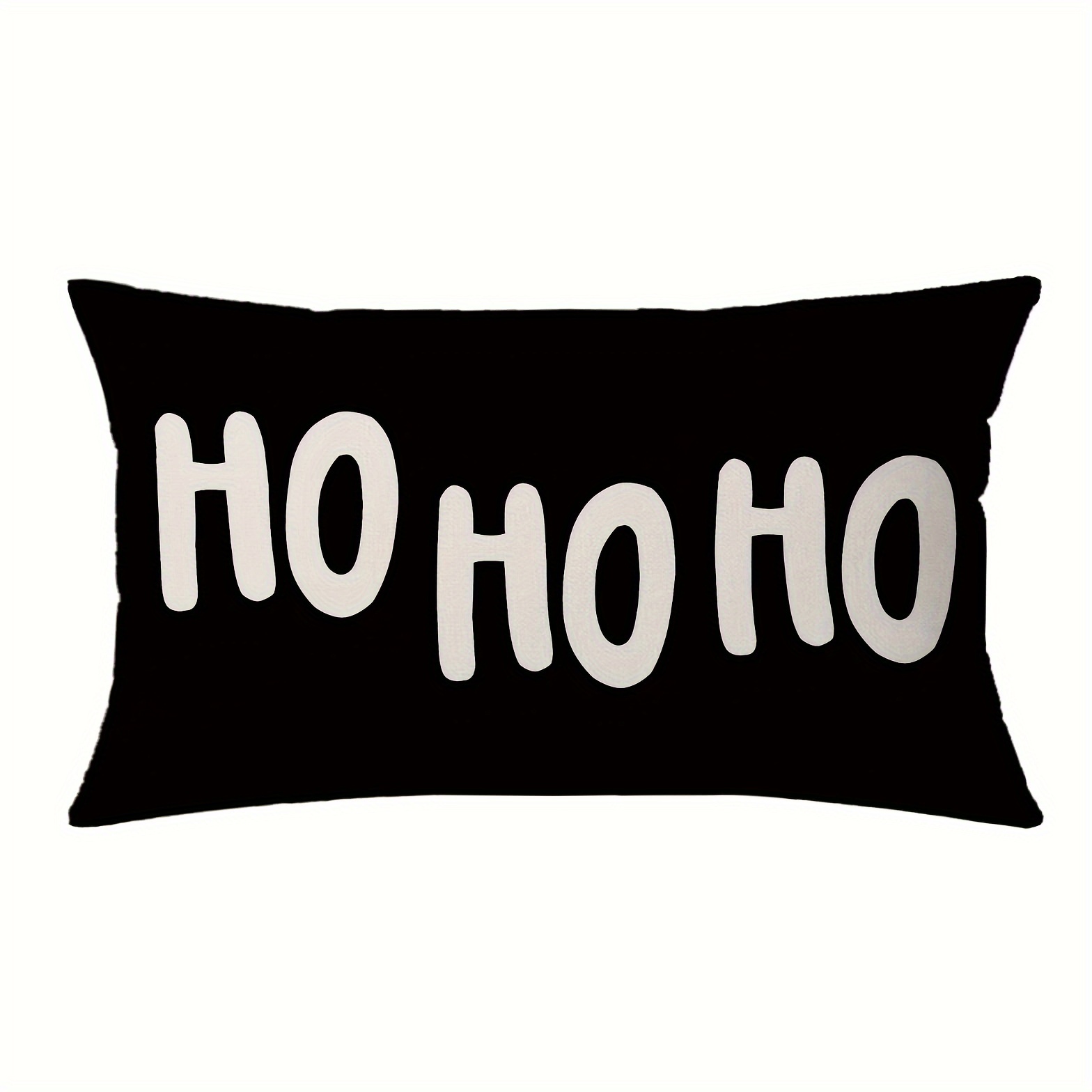 TEMU 1pc Christmas Holiday Pillowcase, Black Design, , Machine Washable, Zipper Closure, Suitable For Room Decorations (pillow Cores Not Included)