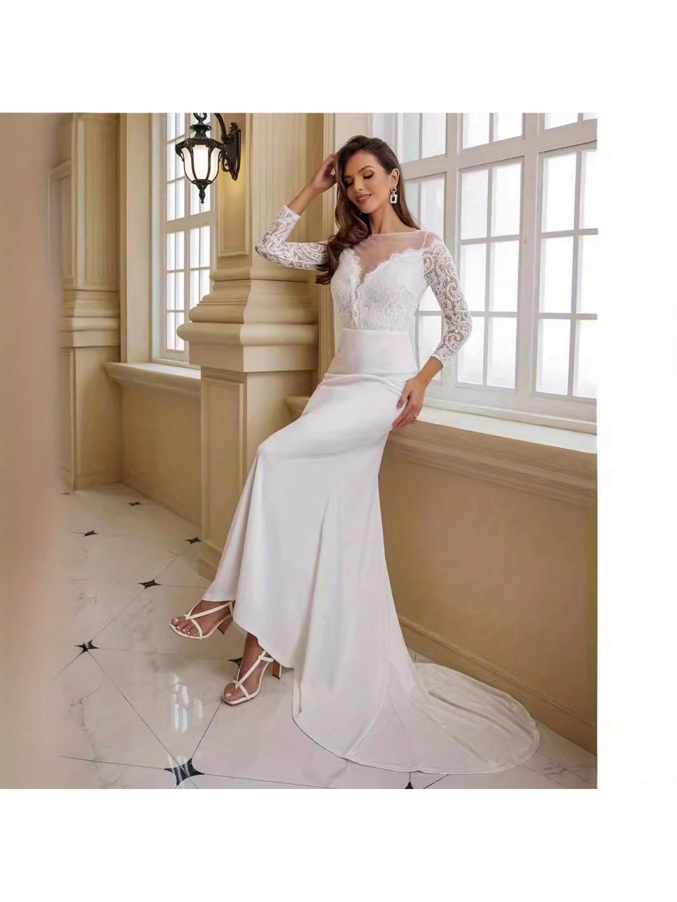 chinese dress ladies Elmont Long Sleeve Maxi Dress