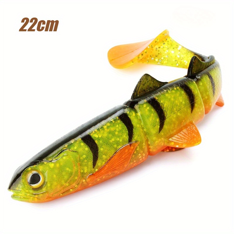 E-shop Bionischer Softbait T-Tail Drei-Teiliger Schwingender Fisch 16Cm/22Cm Köder für Hecht Meeresangeln Köder Bootsangeln Strandangeln Langstrecke
