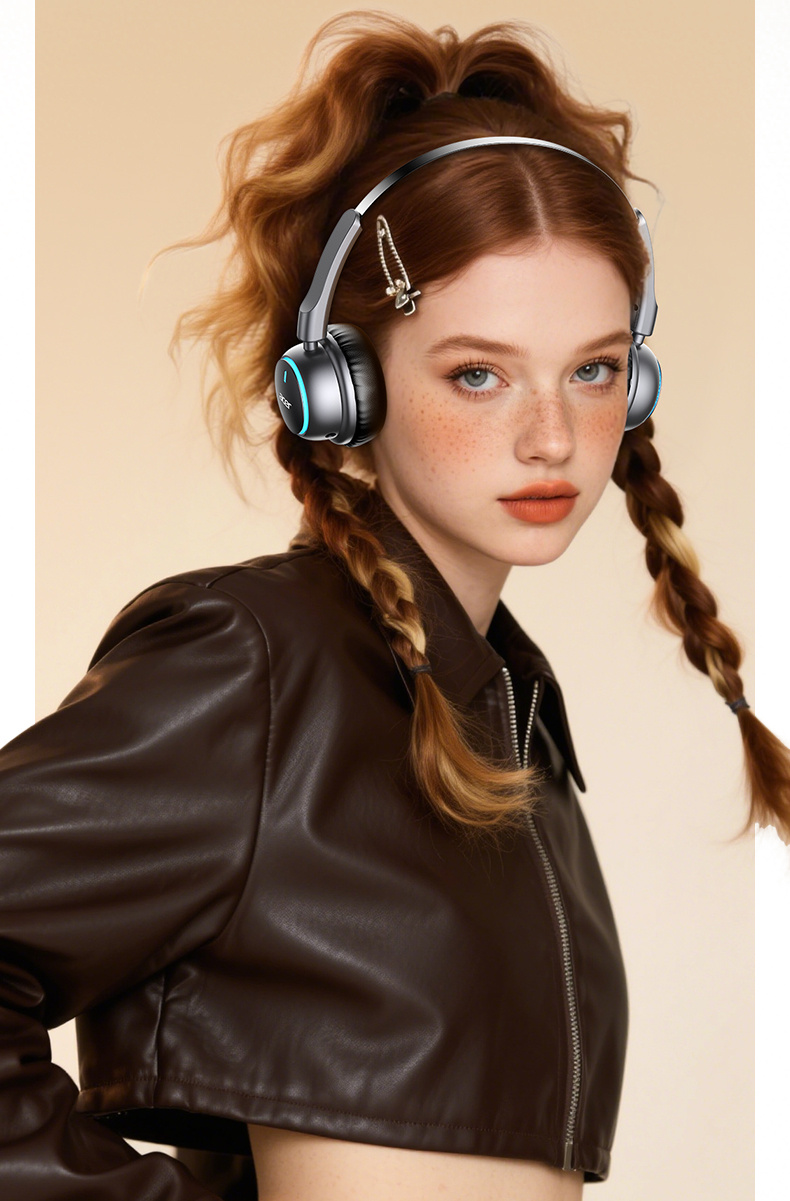 [Acer 2026 New Release] OHR645 Over-Ear Earphones, 3D Spatial Audio, 30 Hours of Music Playback, Soft And Comfortable Memory Foam Ear Cushions, Adjustable Headband, Multi-Device Compatibility, Ideal for Gaming, Sports, Music And Fitness