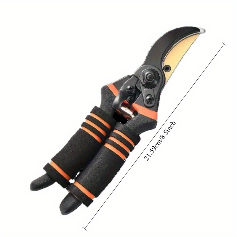 2pcs set   garden shears and a sharpening rod professional titanium alloy bypass pruning     shears suitable for horticultural trimming garden hedge trimmers handheld pruners more durable when used   Product details 2