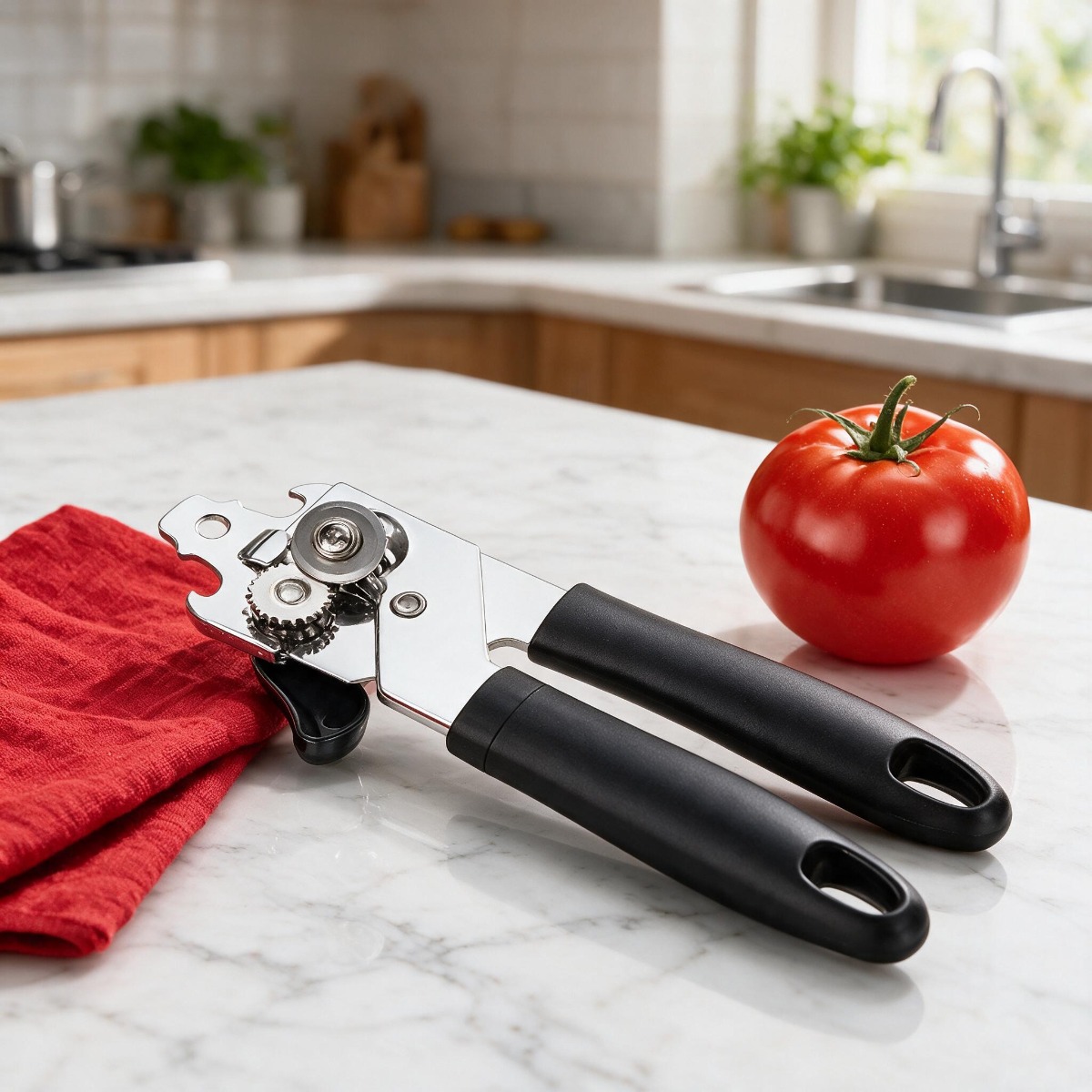 TEMU 3-in- Opener And Bottle Opener, Heavy Duty Kitchen Tool For All Can Sizes, Durable Manual Can Opener For And Professional Chefs, Essential