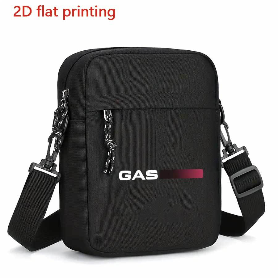 TEMU 1pc Men's Shoulder Bag Men's Crossbody Bag With Gas Letter Print - Adjustable Strap, Zipper Closure, Fashionable Durable Polyester Lining, Large