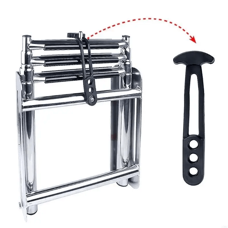 2pcs Boat Boarding Rubber Telescopic Ladder Strap