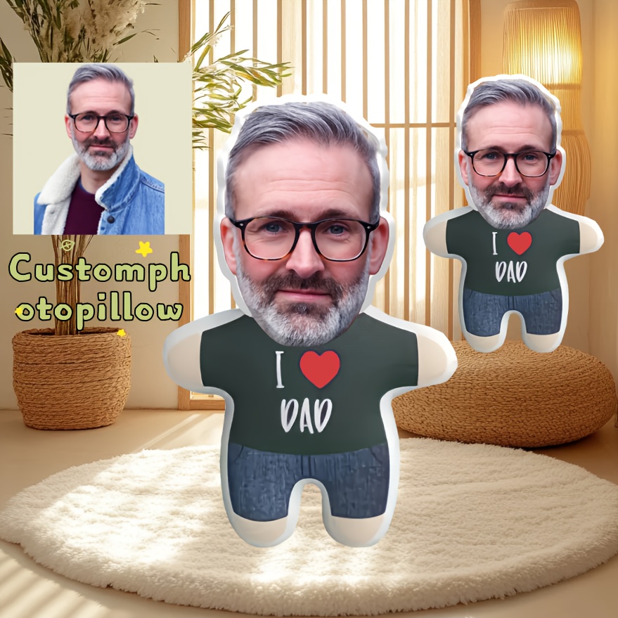 TEMU Custom Plush Pillow- Father's Day, Birthdays, And Thanksgiving- Soft And Comfortable Sofa Decoration, , Washable, Comfortable , Pillow| Custom
